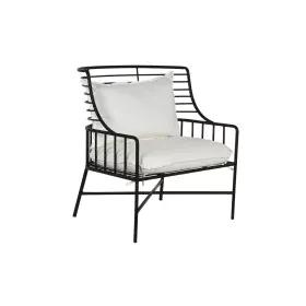 Siège Home ESPRIT Blanc Noir Métal 70 x 68 x 79 cm de Home ESPRIT, Chaises - Réf : S3054345, Prix : 311,27 €, Remise : %