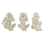 Figura Decorativa Home ESPRIT Dourado Macaco Tropical 21 x 17 x 25 cm (3 Unidades) de Home ESPRIT, Adornos - Ref: S3054360, P...