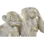 Figura Decorativa Home ESPRIT Dorado Mono Tropical 21 x 17 x 25 cm (3 Unidades) de Home ESPRIT, Adornos - Ref: S3054360, Prec...