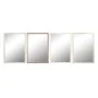 Espejo de pared Home ESPRIT Blanco Marrón Beige Gris Crema Cristal Poliestireno 66 x 2 x 92 cm (4 Unidades) de Home ESPRIT, E...