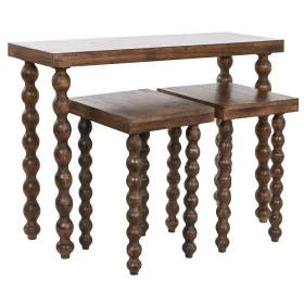 Console Home ESPRIT Brun foncé Bois de manguier 102 x 35 x 73 cm (3 Pièces) de Home ESPRIT, Tables - Réf : S3054413, Prix : 2...