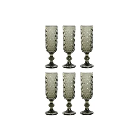 Set de Verres Home ESPRIT Gris Verre 150 ml (6 Unités) de Home ESPRIT, Verres à eau à pied - Réf : S3054435, Prix : 16,60 €, ...