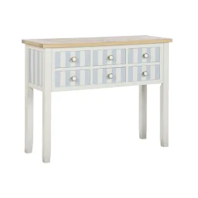 Consola Home ESPRIT Azul Blanco Madera de Paulonia 103 x 35 x 80 cm de Home ESPRIT, Mesas - Ref: S3054470, Precio: 261,26 €, ...