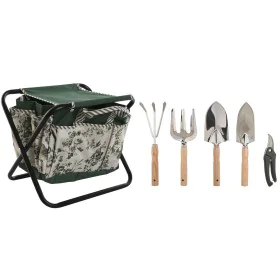 Garden tool kit Home ESPRIT 7 Pieces White Green 40 x 28 x 35 cm by Home ESPRIT, Garden Tool Holders - Ref: S3054484, Price: ...