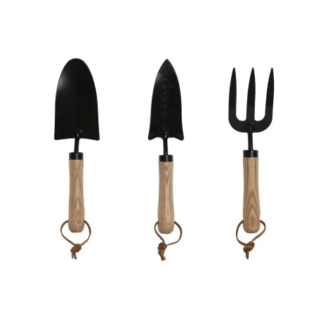 Kit di attrezzi per il giardinaggio Home ESPRIT 3 Pezzi Marrone Nero Acciaio di Home ESPRIT, Set di utensili - Rif: S3054491,...