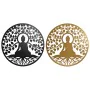 Decorazione da Parete Home ESPRIT Nero Dorato Buddha Orientale 100 x 1 x 100 cm (2 Unità) di Home ESPRIT, Soprammobili - Rif:...