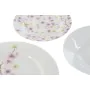 Conjunto de Louça Home ESPRIT Branco Verde Cor de Rosa Porcelana 18 Peças 27 x 27 x 2 cm de Home ESPRIT, Louças combinadas - ...