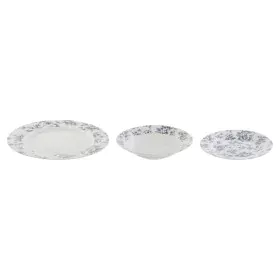 Set di Stoviglie Home ESPRIT Azzurro Porcellana Floreale 18 Pezzi 27 x 27 x 2 cm di Home ESPRIT, Servizi combinati - Rif: S30...