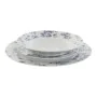 Set de Vajilla Home ESPRIT Azul Porcelana Floral 18 Piezas 27 x 27 x 2 cm de Home ESPRIT, Vajillas combinadas - Ref: S3054511...