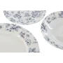 Set de Vajilla Home ESPRIT Azul Porcelana Floral 18 Piezas 27 x 27 x 2 cm de Home ESPRIT, Vajillas combinadas - Ref: S3054511...