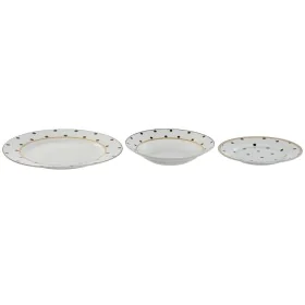 Set de Vajilla Home ESPRIT Blanco Porcelana 18 Piezas 27 x 27 x 2 cm de Home ESPRIT, Vajillas combinadas - Ref: S3054512, Pre...