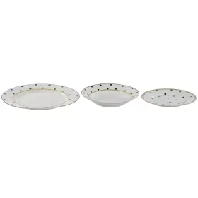 Set di Stoviglie Home ESPRIT Bianco Porcellana 18 Pezzi 27 x 27 x 2 cm di Home ESPRIT, Servizi combinati - Rif: S3054512, Pre...