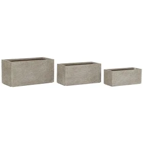 Jardinière Home ESPRIT Beige Magnésium 74,5 x 37,5 x 37,5 cm de Home ESPRIT, Jardinières - Réf : S3054523, Prix : 140,75 €, R...