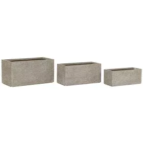 Jardinera Home ESPRIT Beige Magnesio 74,5 x 37,5 x 37,5 cm de Home ESPRIT, Maceteros de ventana - Ref: S3054523, Precio: 124,...