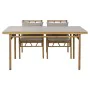 Conjunto de mesa com 4 cadeiras Home ESPRIT Alumínio 160 x 90 x 75 cm (5 Peças) de Home ESPRIT, Mesas para sala de jantar - R...