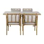 Conjunto de mesa com 4 cadeiras Home ESPRIT Alumínio 160 x 90 x 75 cm (5 Peças) de Home ESPRIT, Mesas para sala de jantar - R...