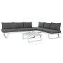 Ensemble Canapé + Table Home ESPRIT Métal 130 x 68 x 65 cm de Home ESPRIT, Canapés - Réf : S3054529, Prix : 874,89 €, Remise : %