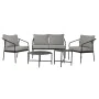 Conjunto de Mesa, Banco e 2 Cadeiras Home ESPRIT Aço 121 x 70 x 75 cm de Home ESPRIT, Sofás - Ref: S3054530, Preço: 506,11 €,...