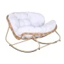 Rocking Chair Home ESPRIT White Brown Steel 108 x 108 x 80 cm by Home ESPRIT, Gliders - Ref: S3054532, Price: 294,31 €, Disco...