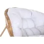 Cadeira de baloiço Home ESPRIT Branco Castanho Aço 108 x 108 x 80 cm de Home ESPRIT, Cadeiras de balouço - Ref: S3054532, Pre...