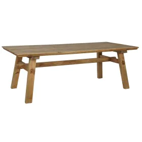 Dining Table Home ESPRIT Brown Natural Wood Pine 220 x 100 x 76 cm by Home ESPRIT, Dining Tables - Ref: S3054541, Price: 573,...