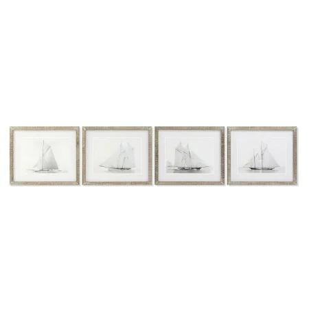 Cuadro Home ESPRIT Velero 60 x 2 x 50 cm (4 Unidades) de Home ESPRIT, Impresiones sobre lienzo - Ref: S3054551, Precio: 119,0...