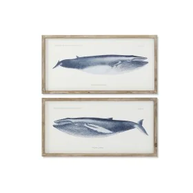 Cadre Home ESPRIT Baleine 70 x 2,5 x 35 cm (2 Unités) de Home ESPRIT, Impressions sur toile - Réf : S3054552, Prix : 72,49 €,...