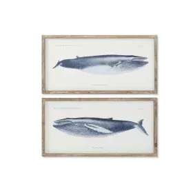 Painting Home ESPRIT Whale 70 x 2,5 x 35 cm (2 Units) by Home ESPRIT, Prints on Canvas - Ref: S3054552, Price: 61,83 €, Disco...