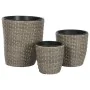 Set di vasi da fiori Home ESPRIT polipropilene Rattan 40 x 40 x 45 cm di Home ESPRIT, Cachepot - Rif: S3054563, Prezzo: 60,19...