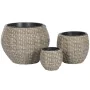 Set de Maceteros Home ESPRIT Polipropileno Ratán 49 x 49 x 36 cm de Home ESPRIT, Maceteros - Ref: S3054565, Precio: 60,19 €, ...