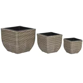 Conjunto de vasos Home ESPRIT Polipropileno Rotim 40 x 40 x 36 cm de Home ESPRIT, Vasos - Ref: S3054566, Preço: 60,19 €, Desc...