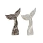 Figurine Décorative Home ESPRIT Blanc Naturel méditerranéen Décapé 25 x 6 x 33 cm (2 Unités) de Home ESPRIT, Objets de décora...