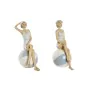 Decorative Figure Home ESPRIT White Sky blue Mediterranean 12 x 8 x 19 cm (2 Units) by Home ESPRIT, Ornaments - Ref: S3054596...