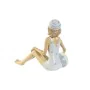 Figurine Décorative Home ESPRIT Blanc Bleu ciel méditerranéen 8 x 8 x 12,5 cm (2 Unités) de Home ESPRIT, Objets de décoration...