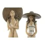 Figura Decorativa Home ESPRIT Blanco Beige Mujer Mediterráneo 12 x 8,5 x 20 cm (2 Unidades) de Home ESPRIT, Adornos - Ref: S3...