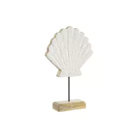 Figura Decorativa Home ESPRIT Blanco Natural Concha Mediterráneo 18 x 5 x 28 cm de Home ESPRIT, Adornos - Ref: S3054608, Prec...