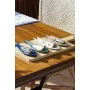 Set da Aperitivo Home ESPRIT Azzurro Verde Blu Marino Bambù Porcellana Mediterraneo Pesci 36 x 18 x 1,3 cm 5 Pezzi di Home ES...