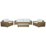 Sofa and table set Home ESPRIT Crystal synthetic rattan 248 x 85 x 80 cm by Home ESPRIT, Sofas - Ref: S3054625, Price: 1,00 €...