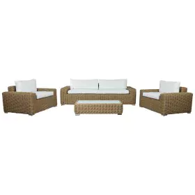 Ensemble Canapé + Table Home ESPRIT Verre rotin synthétique 248 x 85 x 80 cm de Home ESPRIT, Canapés - Réf : S3054625, Prix :...