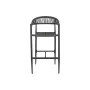 Sgabello Home ESPRIT Nero Grigio scuro Alluminio Rattan 52 x 55 x 105 cm di Home ESPRIT, Sgabelli da bar - Rif: S3054636, Pre...