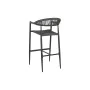 Tabouret Home ESPRIT Noir Gris foncé Aluminium Rotin 52 x 55 x 105 cm de Home ESPRIT, Tabourets - Réf : S3054636, Prix : 119,...