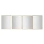 Wall mirror Home ESPRIT White Brown Beige Grey Crystal polystyrene 70 x 2 x 97 cm (4 Units) by Home ESPRIT, Wall-Mounted Mirr...