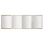 Espejo de pared Home ESPRIT Blanco Marrón Beige Gris Cristal Poliestireno 66 x 2 x 92 cm (4 Unidades) de Home ESPRIT, Espejos...