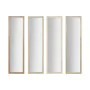 Espelho de parede Home ESPRIT Branco Castanho Bege Cinzento Cristal poliestireno 35 x 2 x 125 cm (4 Unidades) de Home ESPRIT,...