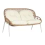 Set Tavolo con 3 Sedie Home ESPRIT Bianco Nero Beige Metallo Cristallo rattan sintetico 130 x 76 x 83 cm di Home ESPRIT, Diva...