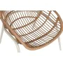 Tisch mit 3 Sesseln Home ESPRIT Weiß Schwarz Beige Metall Kristall Synthetischer Rattan 130 x 76 x 83 cm von Home ESPRIT, Sof...