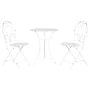 Conjunto de mesa com 2 cadeiras Home ESPRIT Branco 60 x 60 x 70 cm de Home ESPRIT, Conjuntos de mobiliário de jardim - Ref: S...