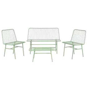 Conjunto de Mesa com 3 Poltronas Home ESPRIT Menta Metal 115 x 53 x 83 cm de Home ESPRIT, Sofás - Ref: S3054668, Preço: 257,9...