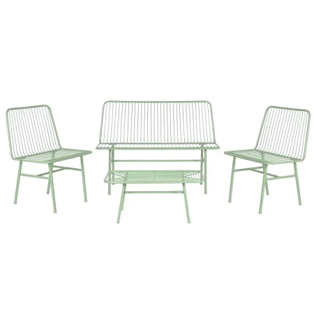 Conjunto de Mesa com 3 Poltronas Home ESPRIT Menta Metal 115 x 53 x 83 cm de Home ESPRIT, Sofás - Ref: S3054668, Preço: 232,1...