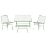 Conjunto de Mesa com 3 Poltronas Home ESPRIT Menta Metal 115 x 53 x 83 cm de Home ESPRIT, Sofás - Ref: S3054668, Preço: 232,1...